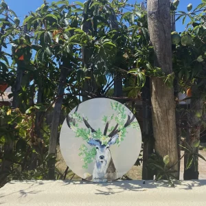 Dessous de plat - Illustration "Cerf" 20 cm | Audrey Beauduc