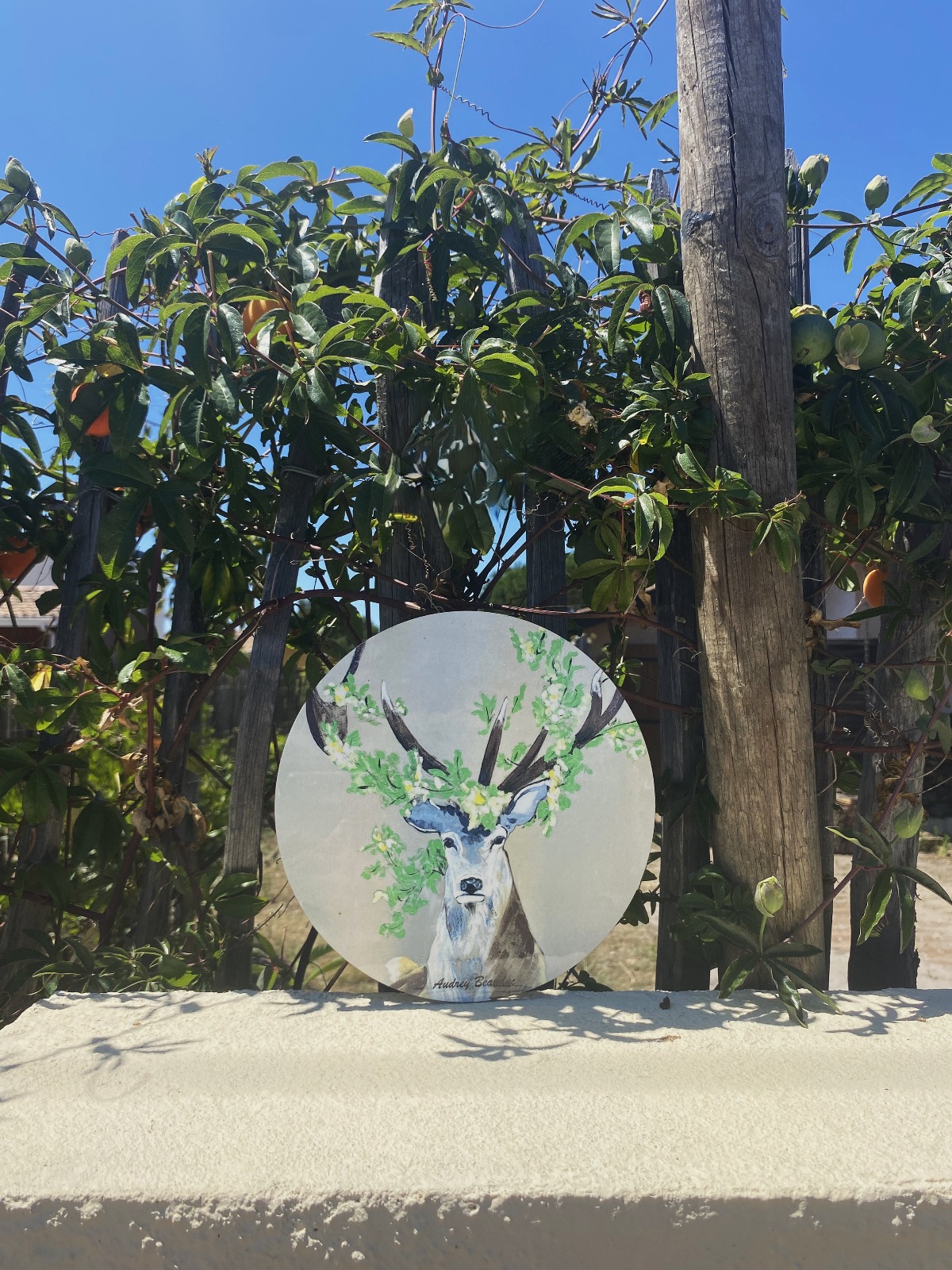 Dessous de plat - Illustration "Cerf" 20 cm | Audrey Beauduc – Image 2