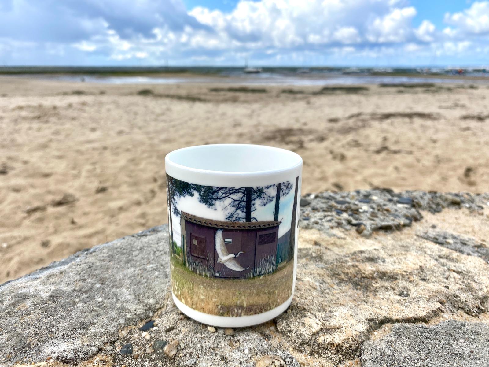 Mug « Grande Aigrette » – Porcelaine | Audrey Beauduc