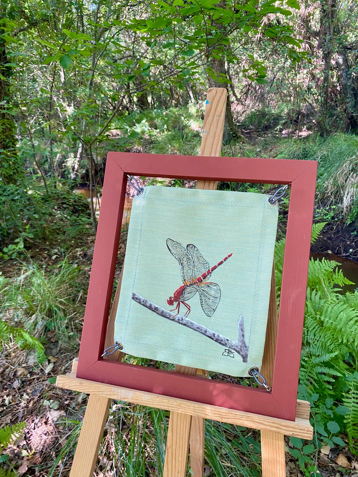 Libellule - Peinture sur toile nautique | Audrey Beauduc – Image 2