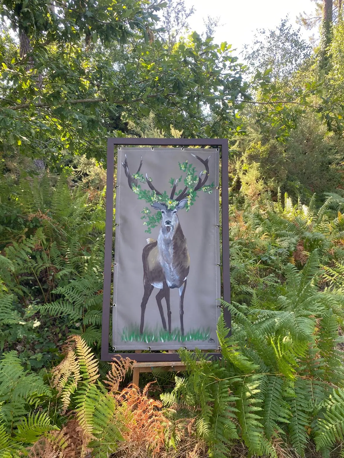 Cerf en majesté – Peinture sur toile nautique – Image 3
