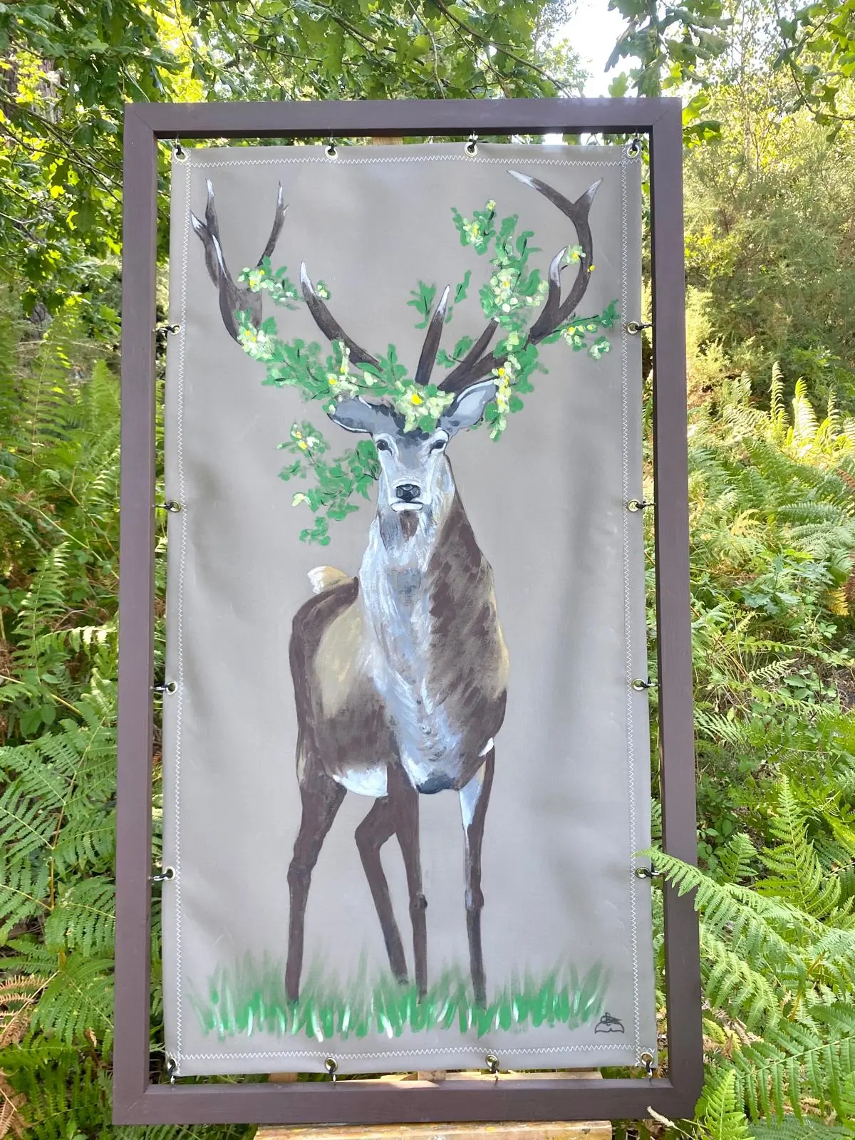 Cerf en majesté – Peinture sur toile nautique – Image 2