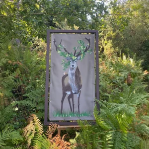 Cerf en majesté – Peinture sur toile nautique