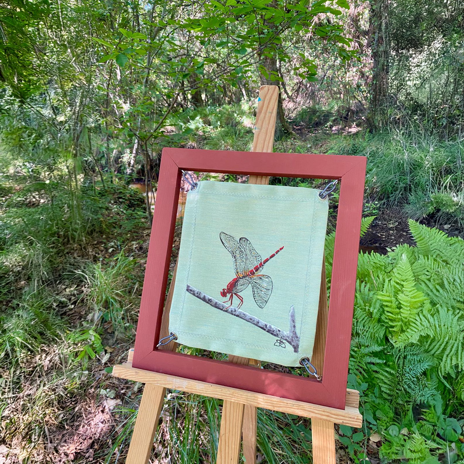 Libellule - Peinture sur toile nautique | Audrey Beauduc